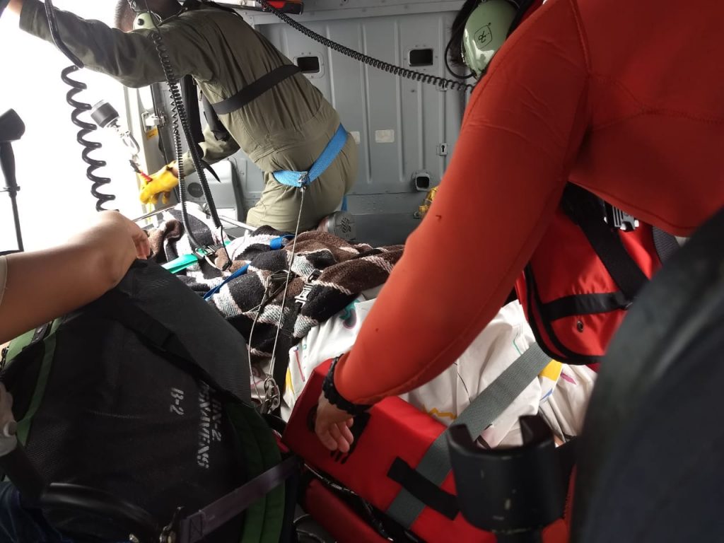 SEMAR realizó evacuación médica de persona a bordo de Buque Pesquero en BC