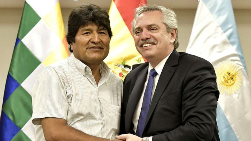 Alberto Fernández y Evo Morales Foto: Internet